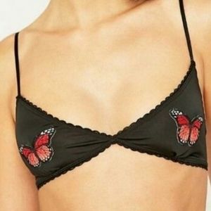 Urban Outfitters Out From Under Butterfly Kisses Triangle Bralette *Runs Small*